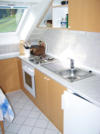 Komplett eingerichtete Küche